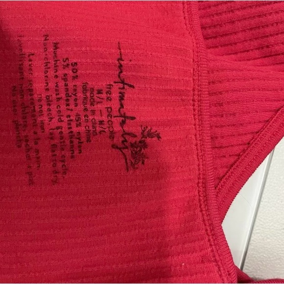 Free People ribbed brami top red M - Picture 8 of 9